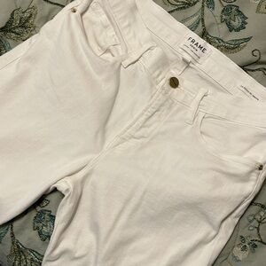 Frame Denim Jeans Le Skinny De Jeanne Foliage Eyelet Size 28 Work Twice Like New